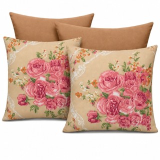 KIT 4 CAPAS PARA ALMOFADAS DECORATIVAS COM ZÍPER 45x45cm