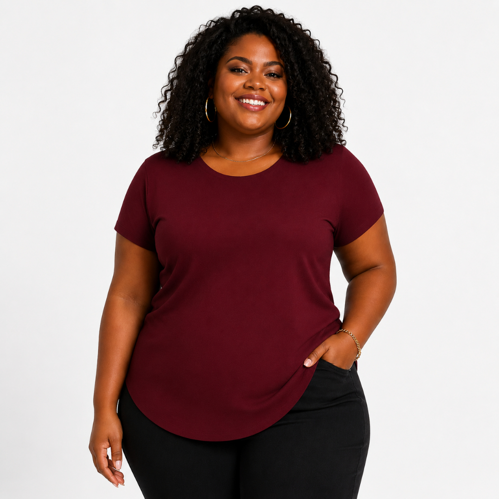 Camisa Fitness Plus Size Alongadas Tapa Bumbum em Viscolycra Premium