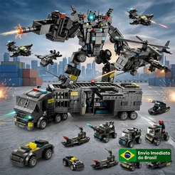 700pcs Blocos de Montar Militar Helicóptero carro Veículo blindado Brinquedos para meninos