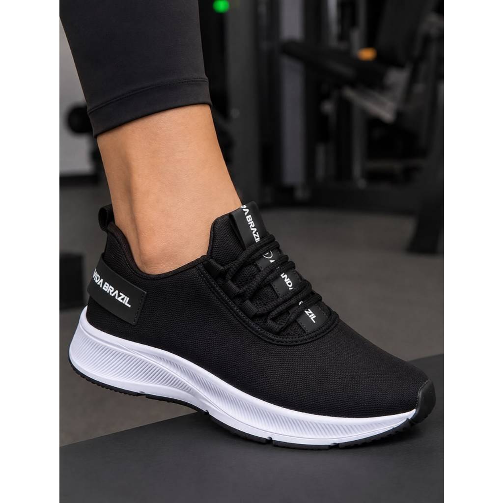 Tênis Feminino Esportivo Leve Macio Confortável Tênis Branco Esportivo Caminhada Corrida Academia Fitness