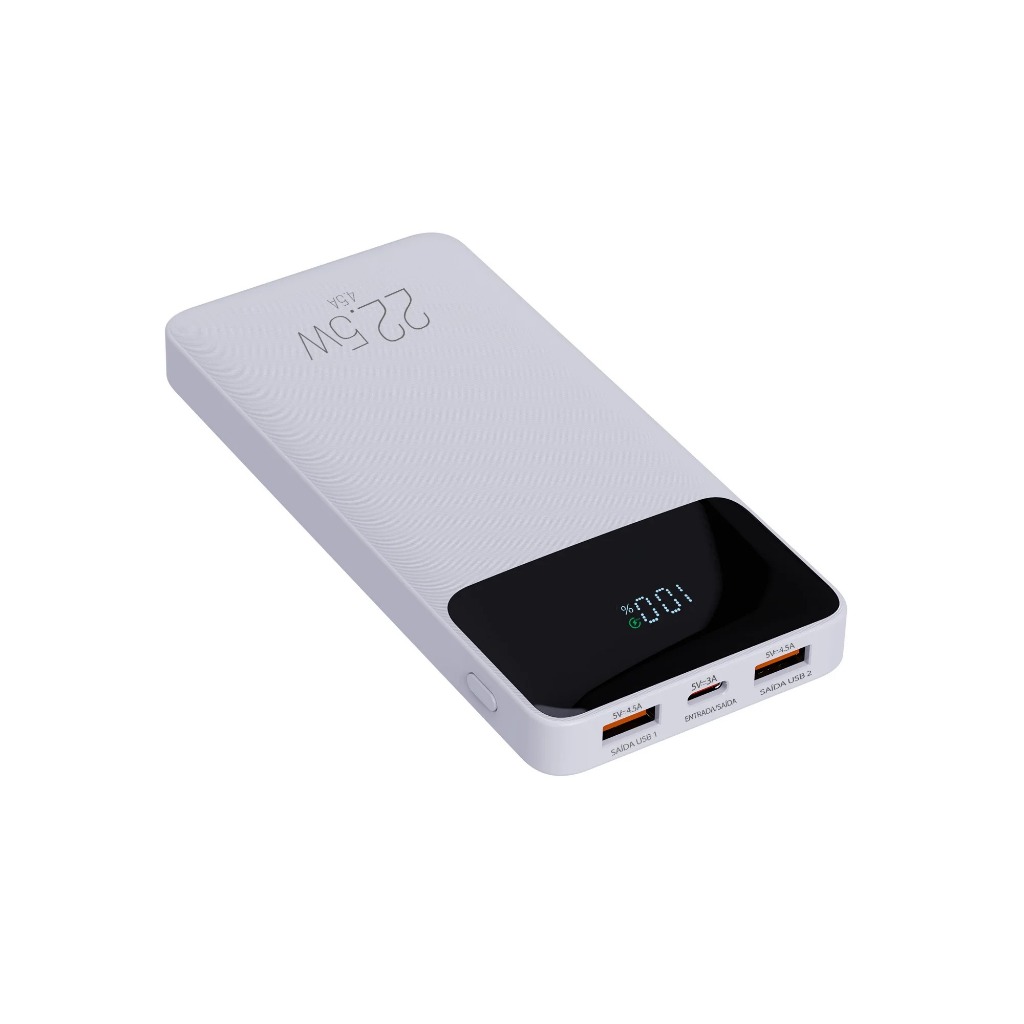 Power Bank Carregador Portátil ELG PB102WH 10200MAH 22,5W