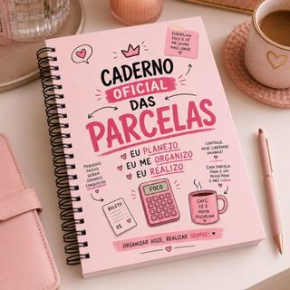 Planner Financeiro Permanente A5 | Organize Suas Contas e Parcelas