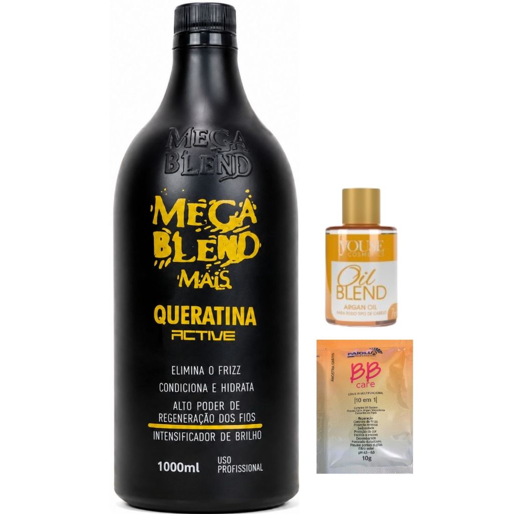 Escova Progressiva Sem Formol Mega Blend Mais 1 Litro
