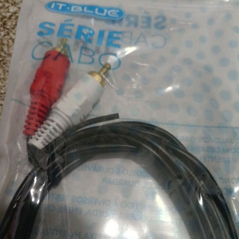Cabo Auxiliar P2 Macho X Rca Macho Audio 1,5m P/ Som / Tv / Home Theater Audio Video