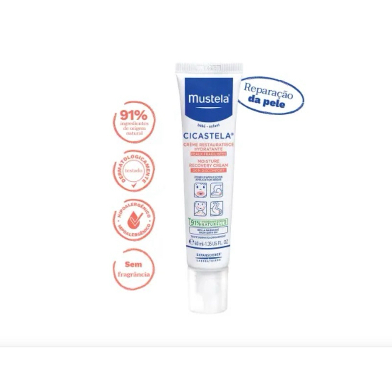 Creme Reparador Mustela Cicastela Hidratante 40ml — imagem 2 de 2