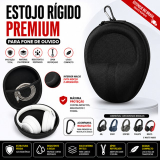 Case para fone de ouvido universal Premium Estojo Porta headphone headset ATH-M50X ATH-M40X ATH-M50S