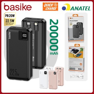Basike Carregador Portátil Power Bank 20000mAh Bateria Externa Para iPhone Samsung Pow079