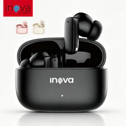 Inova Fone De Ouvido Bluetooth Premium ANC ENC Cancelamento de Ruído Imersão Total c Cancelamento Ativo -46dB Ruído