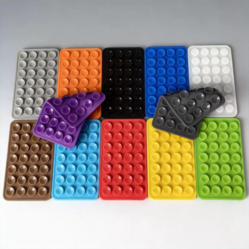 Suporte Adesivo PARA CELULAR SMARTPHONE  de Silicone com Ventosa para Celular Reforçado Rosa Claro