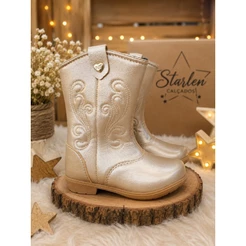🤠✨ Bota Texana Infantil Ouro | Conforto, Estilo e Charme ✨👢