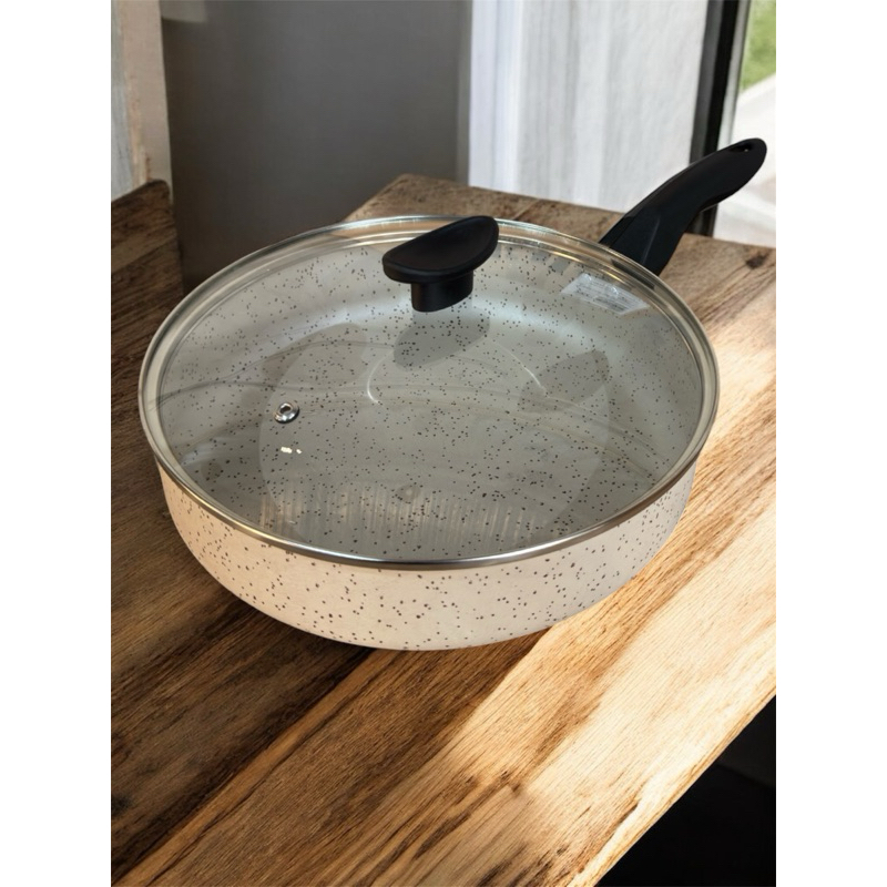 Frigideira Antonella 2.6mm 24cm Antiaderente Efeito Granito Fácil de Limpar