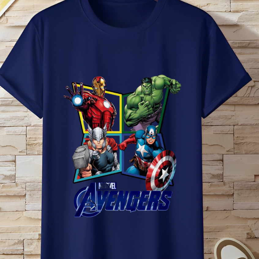 Camiseta Infantil Menino Estampa Personagens Algodão Premium 02 ao 16, camisa personagens, blusa
