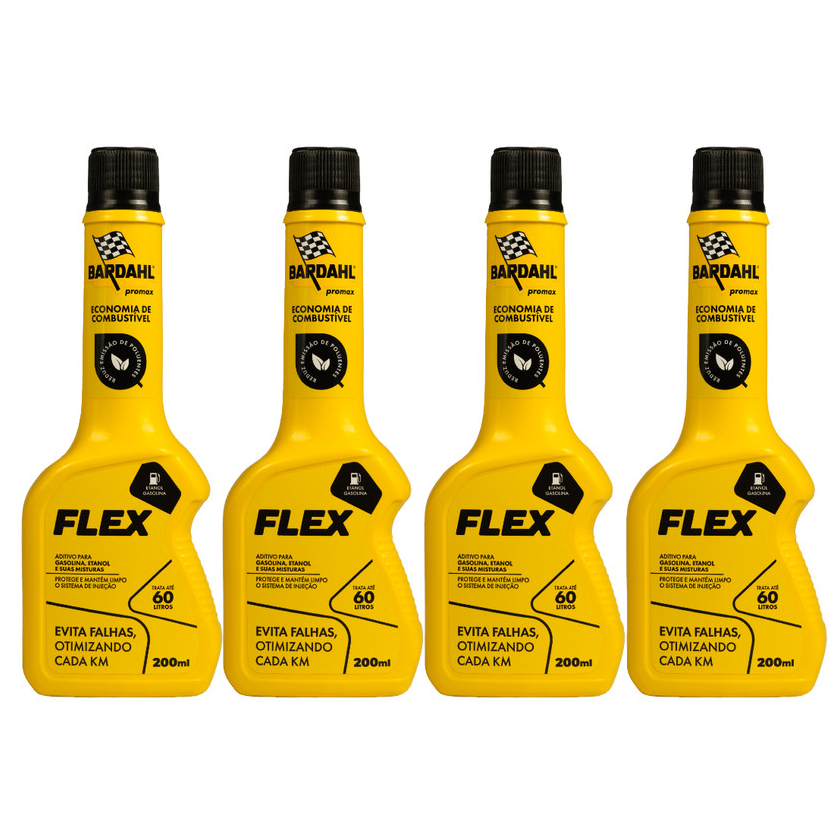 Kit 4 Aditivo Flex BARDAHL 200ml