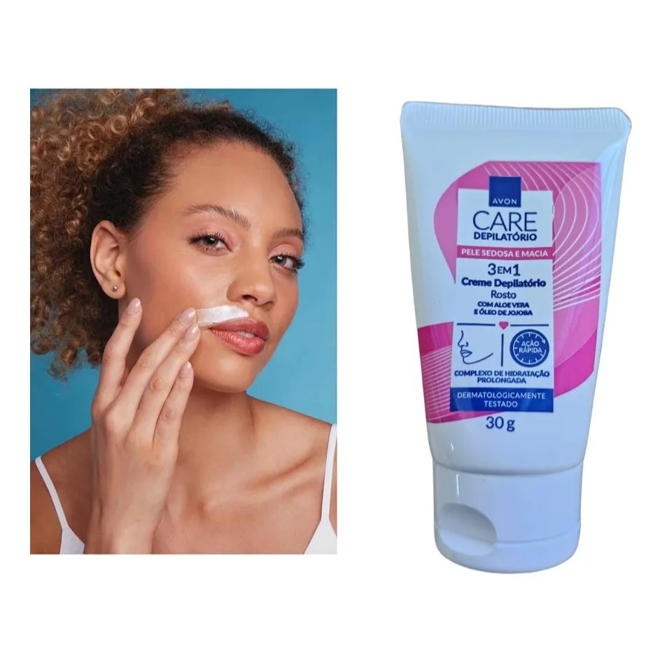 Creme Depilatório Avon Care 3 em 1 125g - Pele Sedosa e Macia, Hidratação e Nutrição
