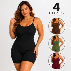 Macaquinho Plus Size Feminino Estiloso Anarruga Short Alça Fina Macacão Academia Fitness Shortinho Malhar P055