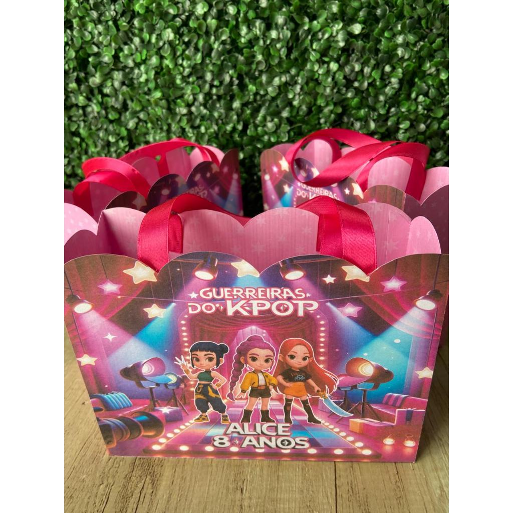 Sacolinha personalizada Guerreiras do kpop/ Personalizados kpop + lembrancinha kpop