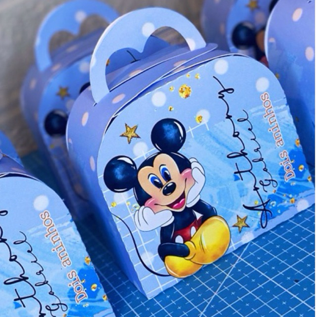caixinhas personalizadas para lembrancinhas - Mickey - Minnie - Homem aranha