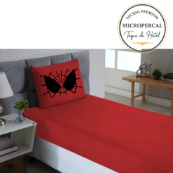 Lençol solteiro luxo estampado 02 peças personagem