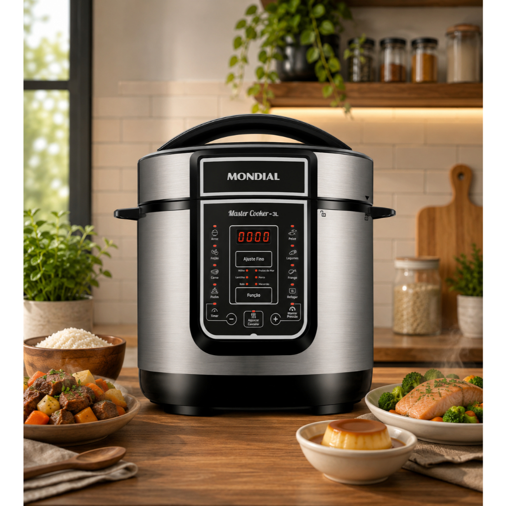 Panela de Pressão Elétrica Mondial Digital Master Cooker PE-40 - 220V
