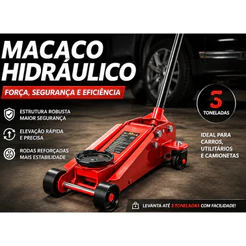Macaco Hidráulico Jacaré Sparta 3 Toneladas Profissional 130-465mm