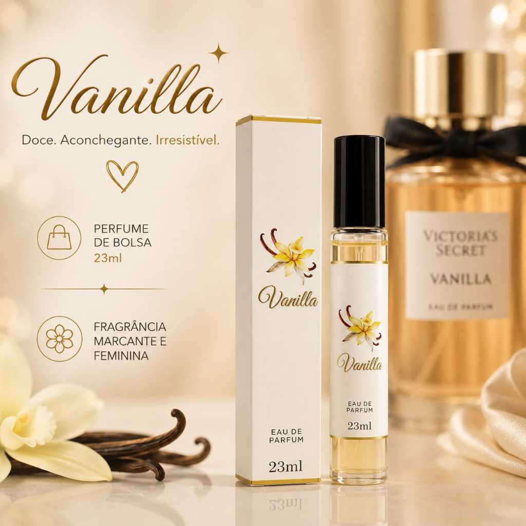 Perfume de Vanilla | Perfume Contratipo 23ml | Perfume de bolsa | Mini Perfume | Perfume Miniatura | Perfume de Baunilha