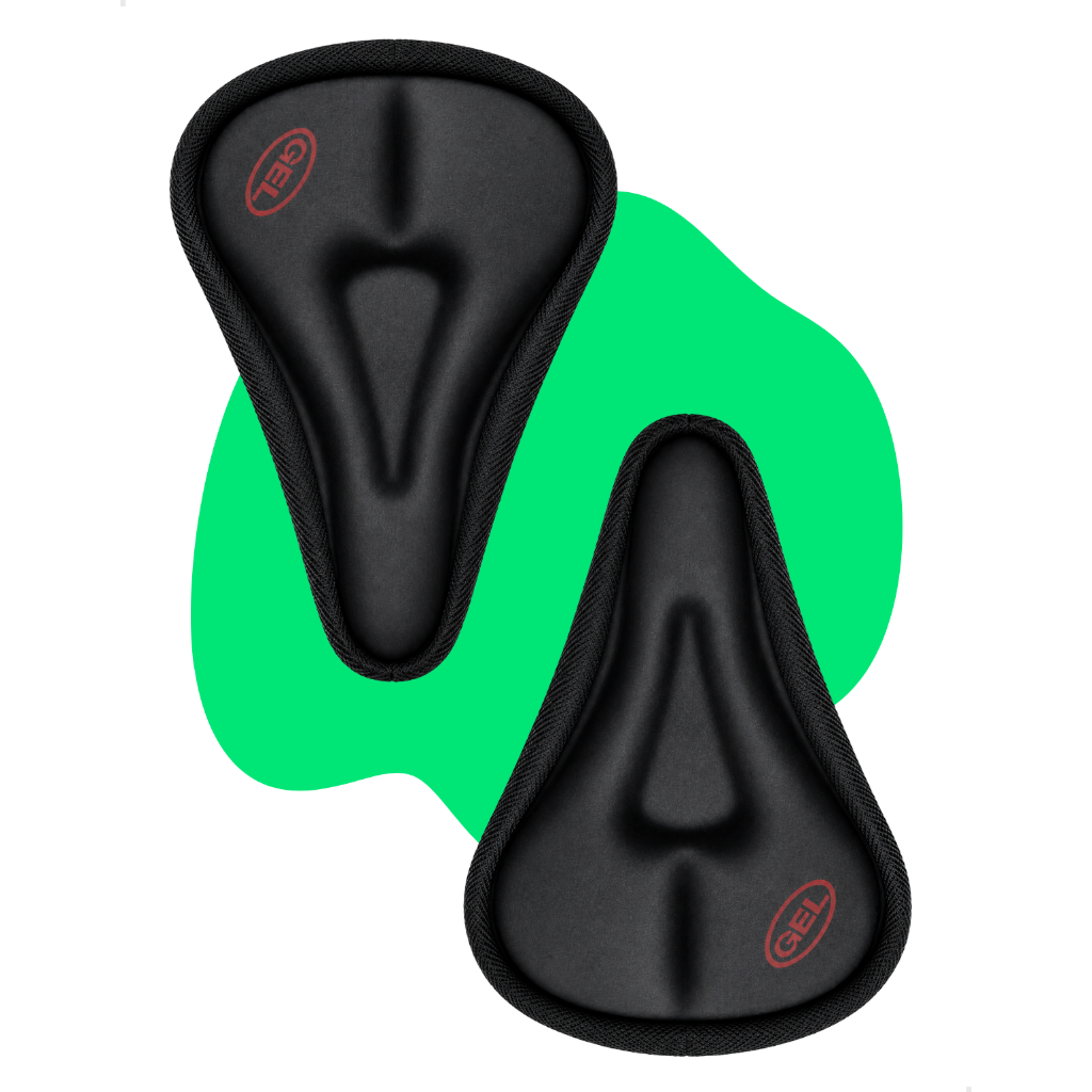 Capa Gel Banco Para Selim Bike Academia Assento Almofada Forro Ajustável Anatômico Spinning Ciclismo Bicicleta