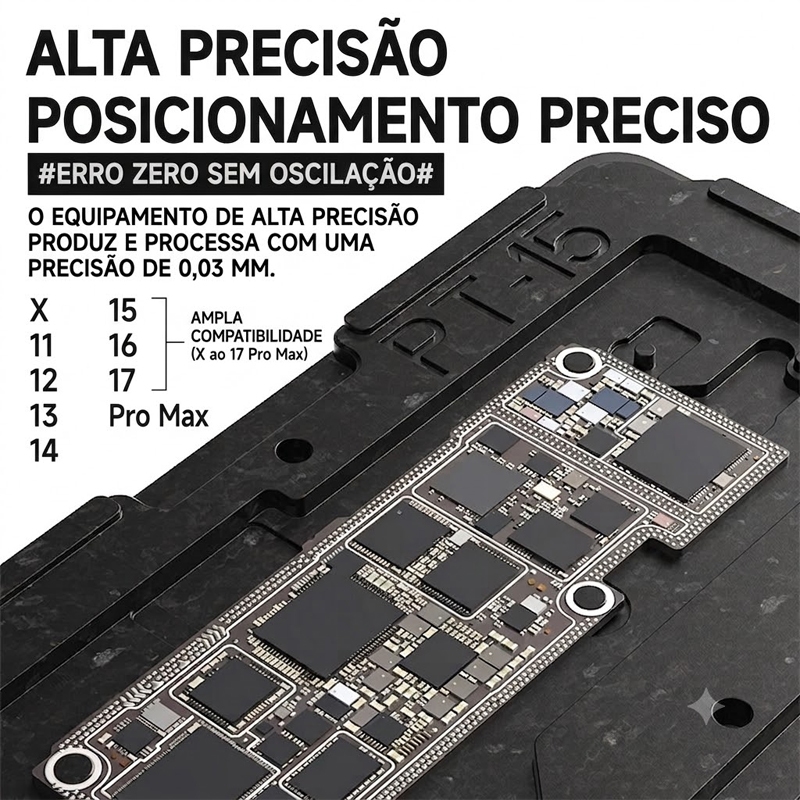 Stencil De Solda Luowei Lw PT01 Compatível Do Iphone X Ao 17