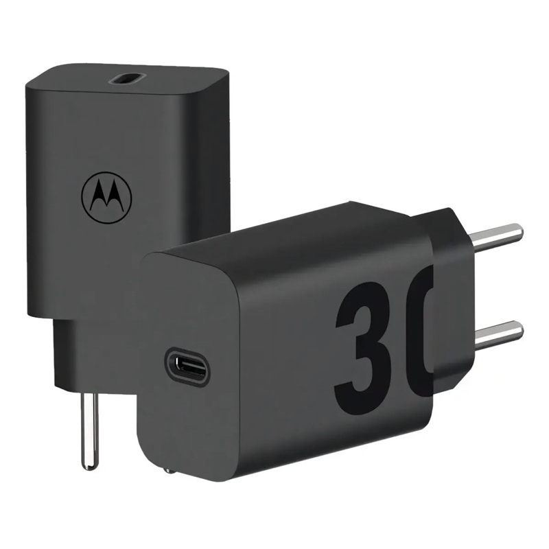 Carregador Turbo Power 30w Quick Charger Motorola USB-C