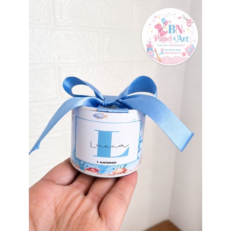 Tubolatas personalizadas fundo do mar • Lembrancinha maternidade/chá de bebê/aniversário -5x6cm *FAZEMOS TODOS OS TEMAS*