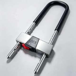 Cadeado U Lock Antifurto em Aço Reforçado para Bicicleta e Moto