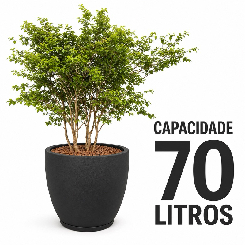 Vaso Grande para Plantas 70 litros Árvore Frutífera Jabuticabeira Jardim Decoração Área Externa 42cm Altura