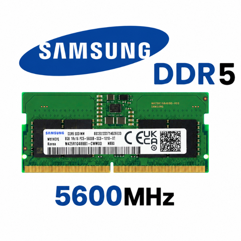 MEMORIA RAM 8GB DDR5 4800MHZ 5600MHZ 1RX8 SODIMM para Laptop