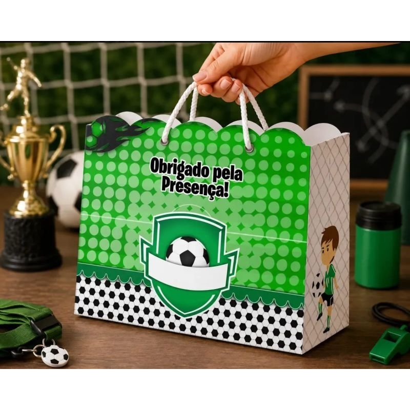 Sacolinha Personalizada Futebol Lembrancinha Festa Aniversário