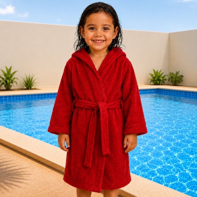 Roupão Infantil atoalhado menino menina banho praia piscina