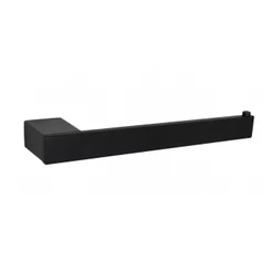 Toalheiro Porta Toalha De Rosto Preto Fosco Quadrado Luxo Para Banheiro- Vendemos separadamente ou em Kit