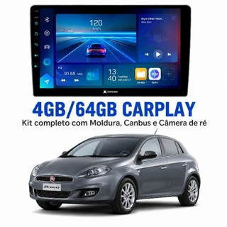 Multimidia 9 Polegadas 4GB/64GB Fiat Bravo Android Nativo e Carplay - Completa!