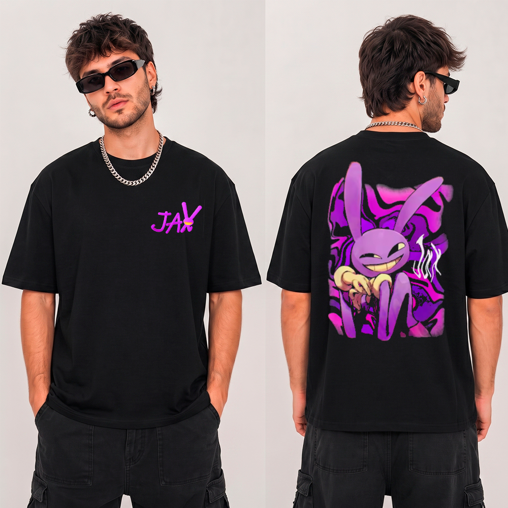 Camiseta Basica Oversized Infantil The Amazing Digital Circus TADC Jay Personagem Estilosa Divertida Serie Animação