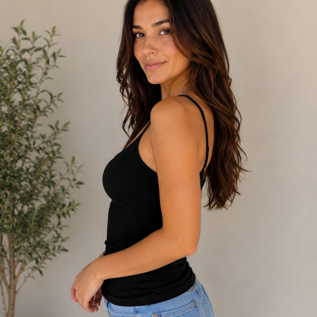 Regata ou 1 Regata Feminina Alça Fina Básica Moda Basic Blusinha Suplex