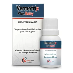 Vermífugo Vermotrix Plus Baby 20ml - Eficaz e Prático para Filhotes