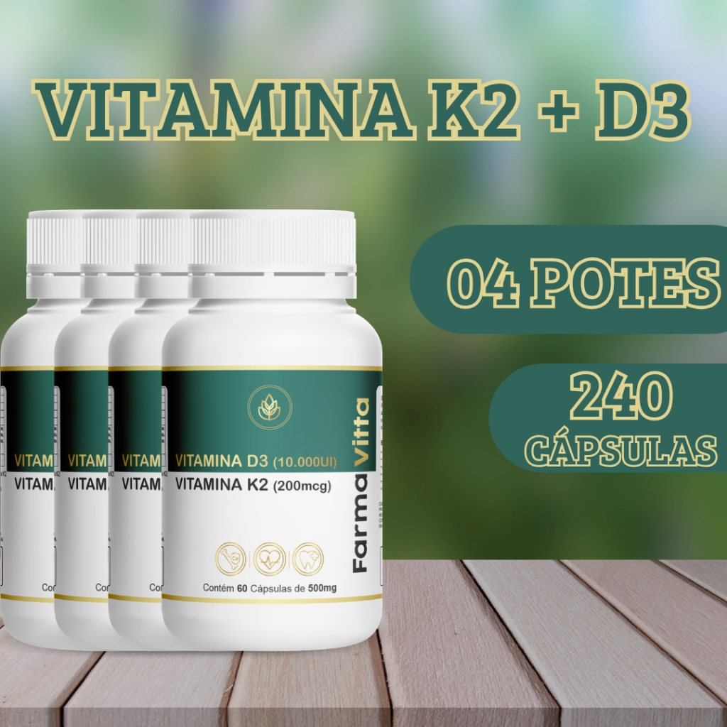 Vitamina K2 Menaquinona com Vitamina D3