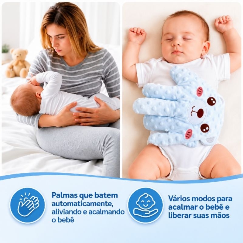 Bebê Tapinha Brinquedo Para Dormir Almofada Mãozinha Calmante Confortável USB Controle Remoto