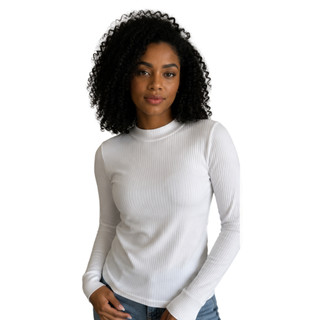 BLUSA FEMININA MANGA LONGA CANELADA
