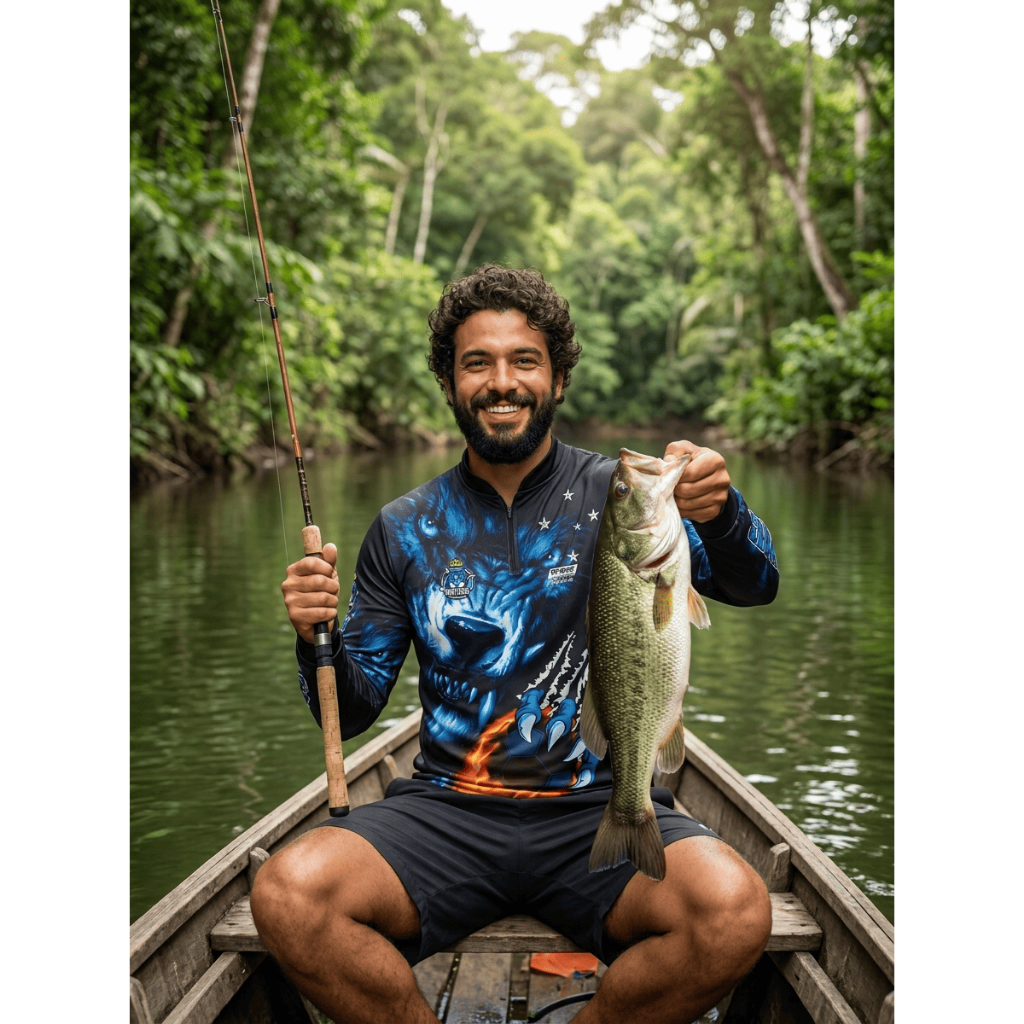 Camisa Pqs Fishing Futebol Czr La Bestia Uv50+ Ref.01