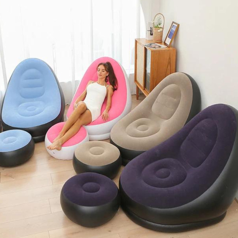 Sofá Poltrona Descanso Portátil Inflável Ultra Lounge - ECOM