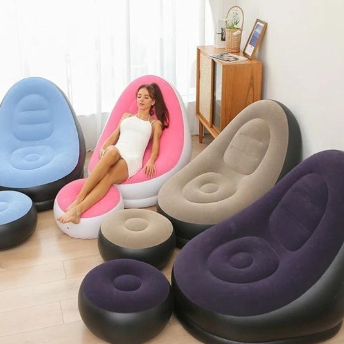 Sofá Poltrona Descanso Portátil Inflável Ultra Lounge - LOJA 15