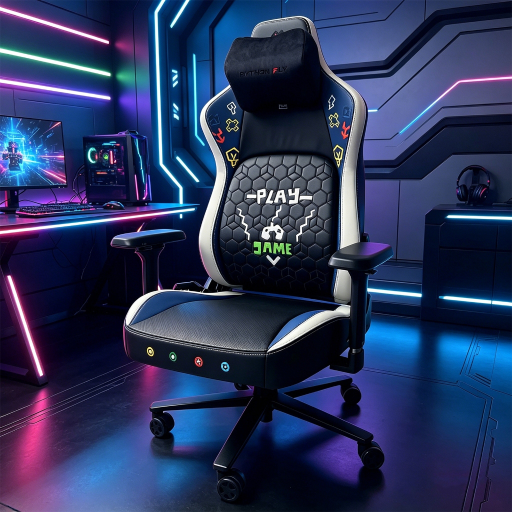 Cadeira Gamer Ergonômica Retrô Arcade Reclinável c/ Massagem Ventilação Aquecime