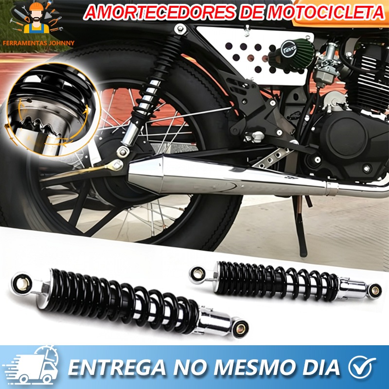 Par De Amortecedor Traseiro Compativel Honda 125/150/160 2004 a 2024 Cg Start Fan Titan Cargo