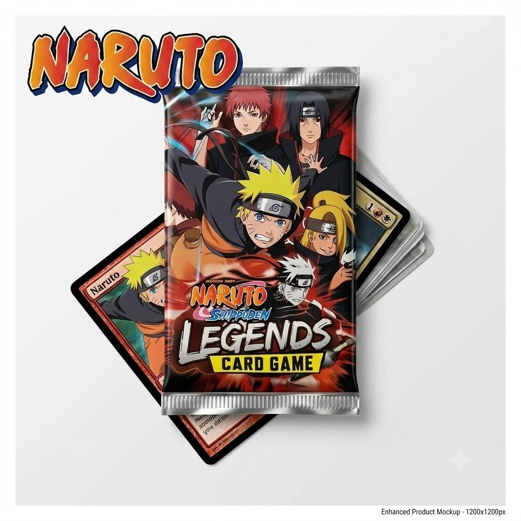 KIT 10 Pacotinhos de Card Game NARUTO SHIPPUDEN - 40 Cartinhas / Jogo Bate Bafo - Revender