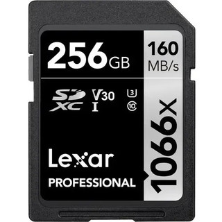 Cartão de Memória Lexar 256GB Professional 1066x UHS-I U3 V30 1660MB/s Full HD 4K
