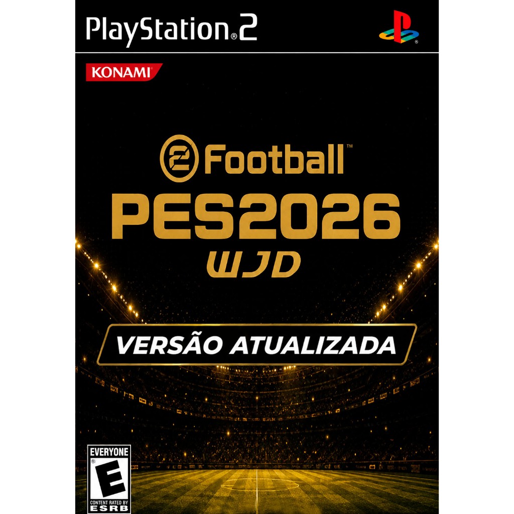 ⚽ PES 2026 WJD v2 Atualizado para PS2 - PlayStation 2 Desbloqueado